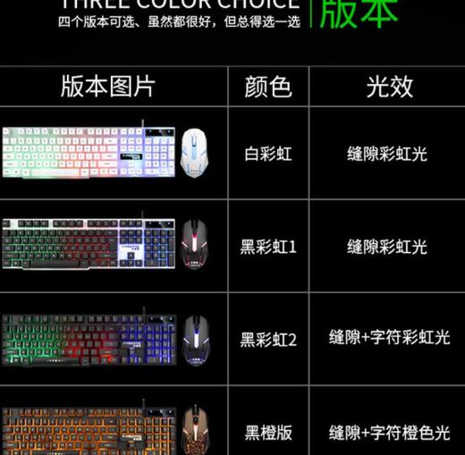 【键鼠套餐】芸果果GTX300键盘鼠标套装 商品图3