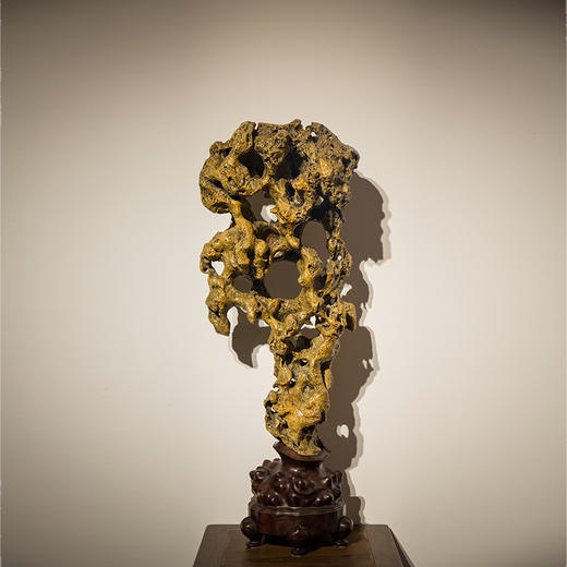 清黄太湖石赏石