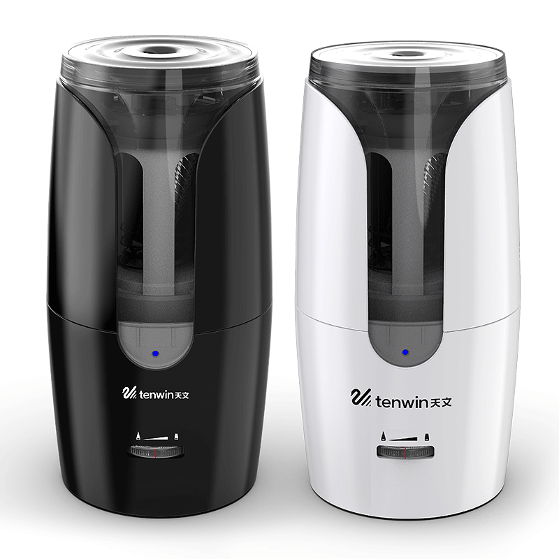 天文电动卷笔刀自动转笔刀小学生大口径粗大三角铅笔洞洞笔削笔器