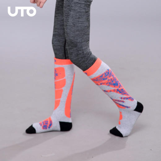 UTO/悠途UTO悠途能系列长筒运动袜跑步高筒压缩袜户外儿童滑雪袜 商品图4