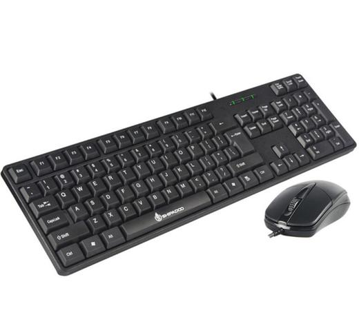。【键鼠套餐】D100台式笔记本电脑有线USB游戏办公防水键盘鼠标套装键鼠 商品图0