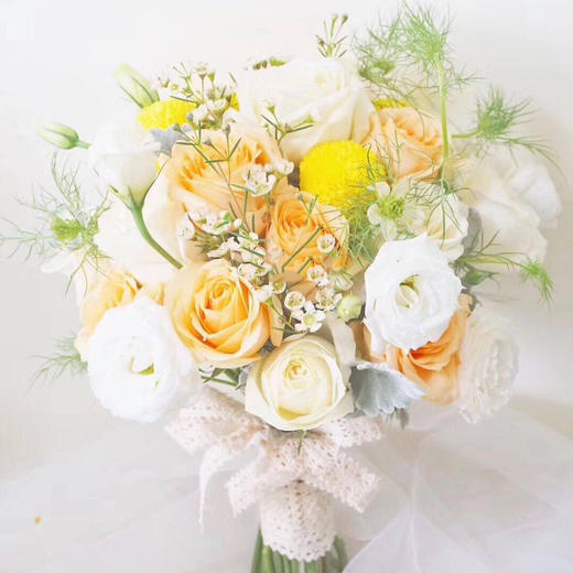明黄色系手捧花款式 商品图0