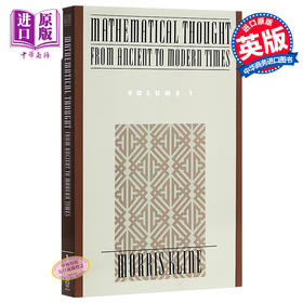 【中商原版】古今数学思想1 英文原版Mathematical Thought 1 Morris Kline Oxford University