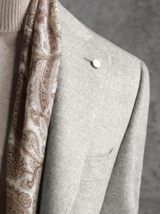 Stylbiella 羊绒羊毛灰色切斯菲尔德大衣 商品图2