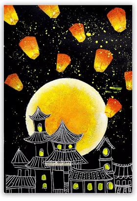 《月是故乡明》中秋节【自动发货：下单后，点击手机短信中收到的链接，即可获取文件下载的链接；如有任何问题，可添加客服微信hm33268获得帮助】