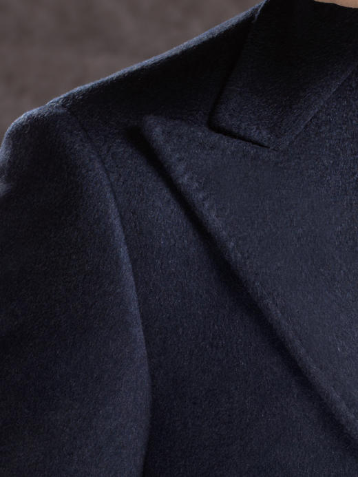 Stylbiella 纯羊绒蓝色切斯菲尔德大衣 商品图1