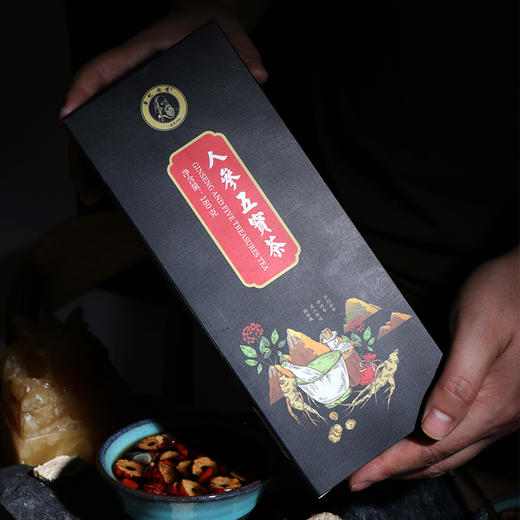 人参五宝茶  男人元气茶  | 传统良方 人参固本 六味草本配方 180g/盒 商品图1