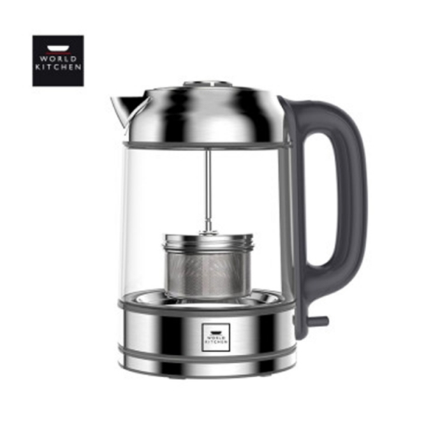 【授权商品】美国康宁 1.7L黑茶煮茶器煮茶壶家用办公室玻璃电热普洱茶壶花茶煮茶器WK-TK17L/KZJPY带授权招加盟代理