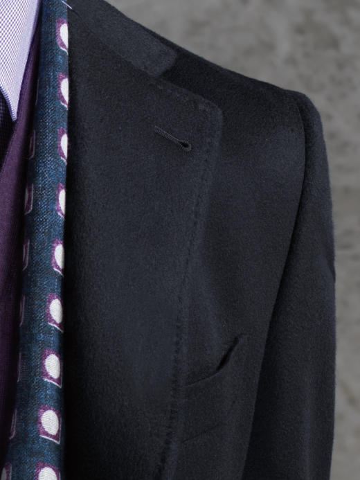 Stylbiella 纯羊绒深藏蓝色切斯菲尔德大衣 商品图1