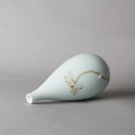 手绘陶瓷小花瓶（观莲曲） 商品图1