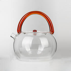玻璃烧水壶单壶（红色把手）