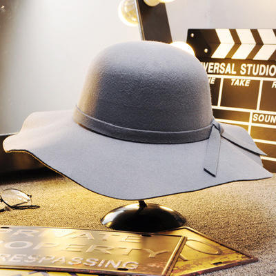 YB-00001111英伦休闲百搭黑色圆顶礼帽 商品图1