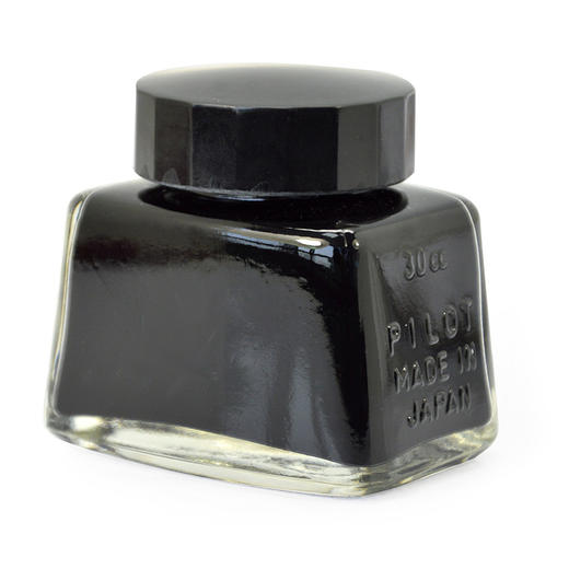 日本百乐（PILOT）非碳素墨水 不堵笔钢笔墨水30ml 黑色INK-30-B原装进口 商品图4