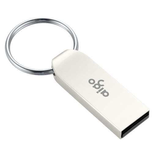 爱国者（aigo）8GB USB2.0 U盘 U268迷你款 银色 金属车载U盘 商品图1