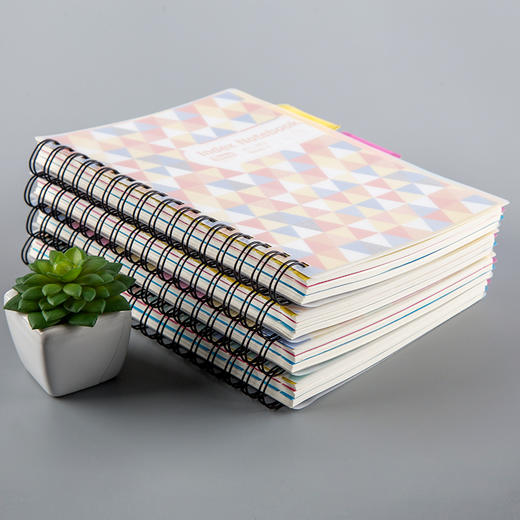 广博(GuangBo)16K115张线圈记事本子日记本文具笔记本 单本图案随机 FB60506 商品图2