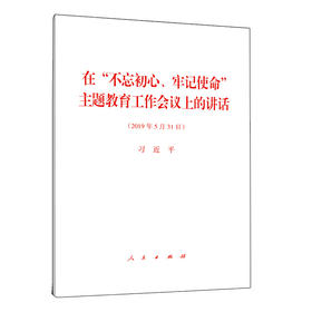 在“不忘初心、牢记使命”主题教育工作会议上的讲话