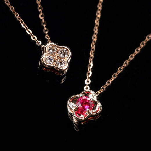 「晨光里遇见你」✿桃花项链 商品图2