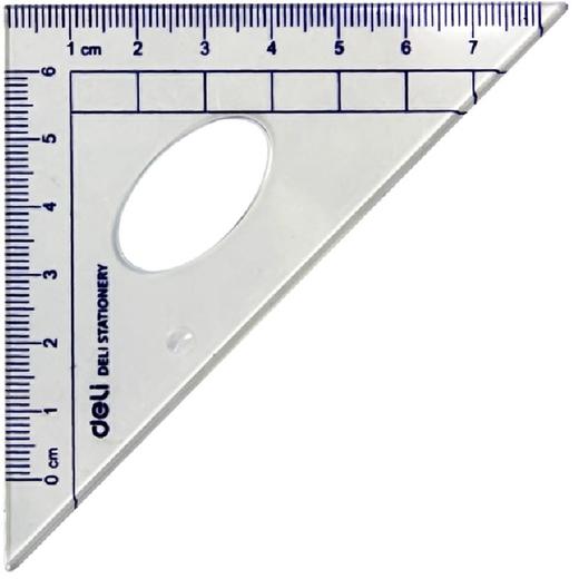 得力（deli）9597 学生文具 绘图尺子四件套尺（直尺+三角尺*2+量角器） 商品图1