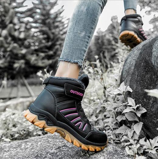 【潮流鞋子】大码登山棉靴中帮保暖耐磨女靴户外越野跑步 商品图1