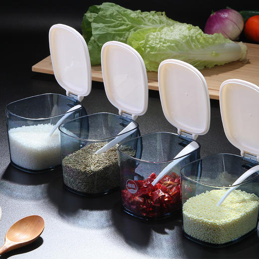 茶花 4组调料盒调味罐塑料调料瓶套装 B25003 商品图1