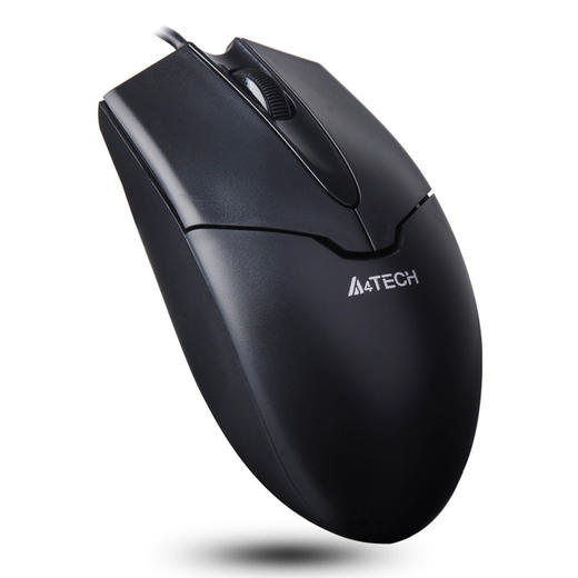 双飞燕（A4TECH) OP-550NU 鼠标 有线鼠标 办公鼠标 便携鼠标 对称鼠标 黑色 商品图0