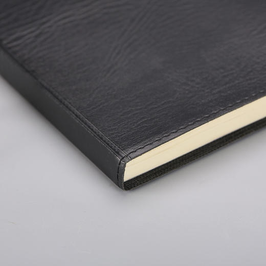 晨光(M&G)文具B5/124页黑色皮面笔记本 商务办公记事本 会议记录本日记本笔记本子 单本装APY4K380 商品图2