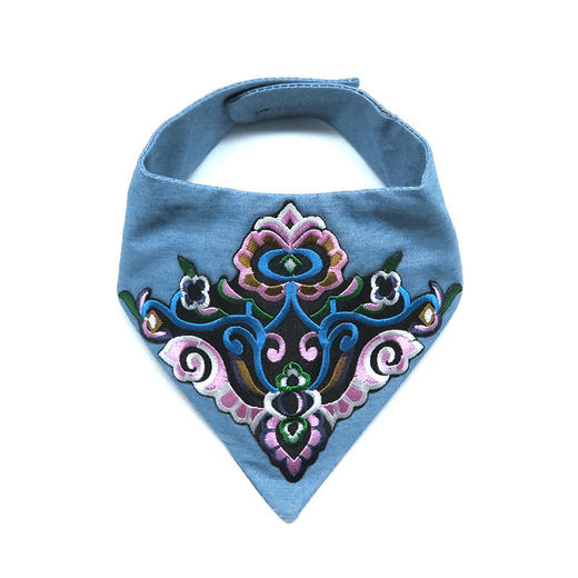 复古民族牛仔三角巾