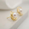 Pearl moments 三瓣花 天然淡水珍珠耳钉 商品缩略图4