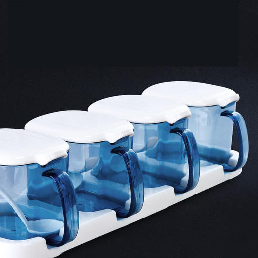 茶花 4组调料盒调味罐塑料调料瓶套装 B25003 商品图3