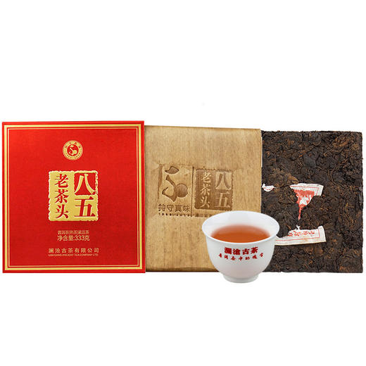 澜沧古茶八五老茶头景迈0085景迈古树云南普洱茶熟茶叶333g碎银子茶 商品图0