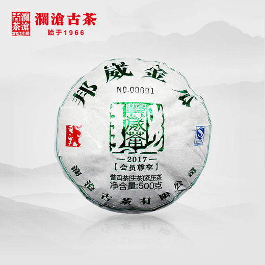 澜沧古茶2017年邦崴金瓜古树春茶纯料云南普洱茶生茶叶500g 商品图0