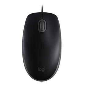 罗技（Logitech）M110 鼠标 有线鼠标 办公鼠标 静音鼠标 对称鼠标 黑色 自营