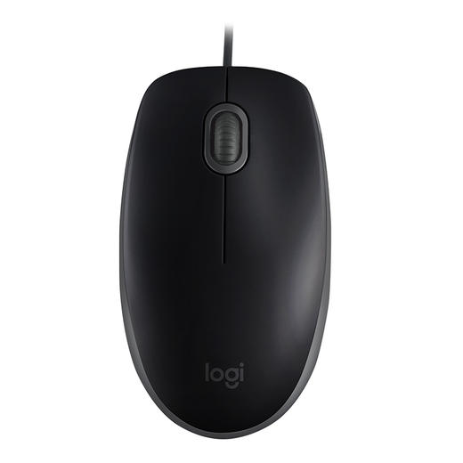罗技（Logitech）M110 鼠标 有线鼠标 办公鼠标 静音鼠标 对称鼠标 黑色 自营 商品图0