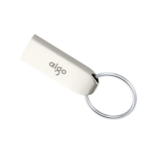 爱国者（aigo）8GB USB2.0 U盘 U268迷你款 银色 金属车载U盘 商品图2