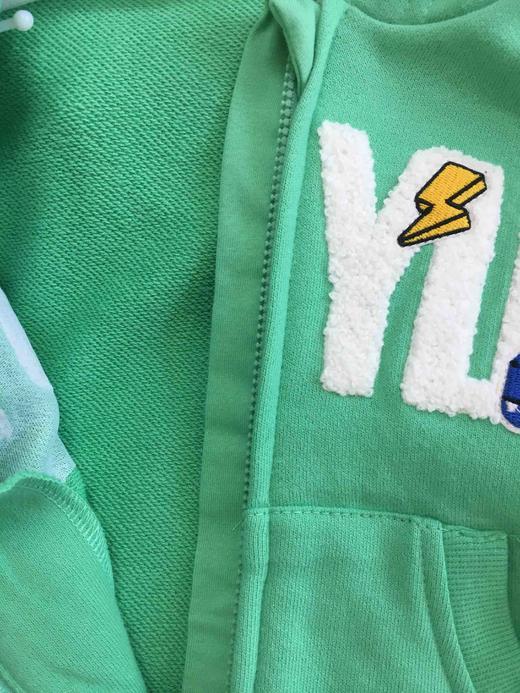 棉果果春秋季男童大毛圈连帽对开外套M312100219481 商品图6