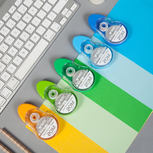 晨光(M&G)文具20m*5mm学生修正带 简约时尚涂改带 丝滑改正带 5支装ACT52314 商品图2