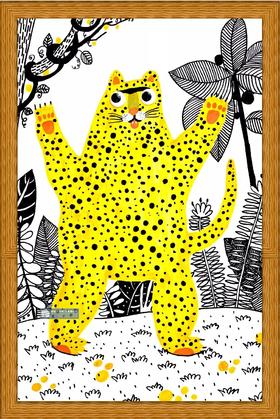 《可爱的豹子》【自动发货：下单后，点击手机短信中收到的链接，即可获取文件下载的链接；如有任何问题，可添加客服微信hm33268获得帮助】