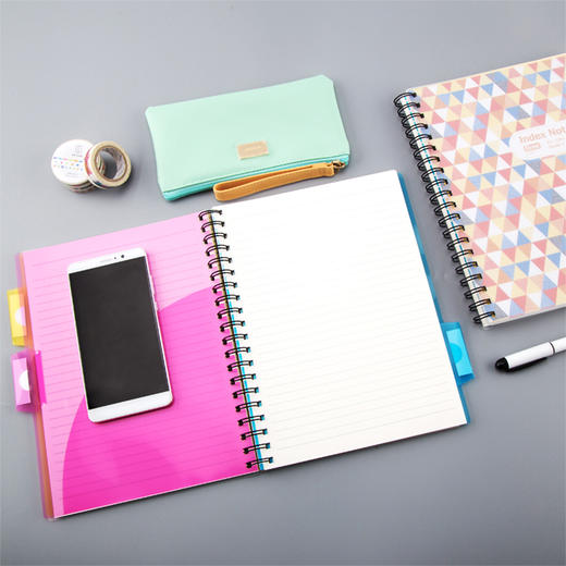 广博(GuangBo)16K115张线圈记事本子日记本文具笔记本 单本图案随机 FB60506 商品图0