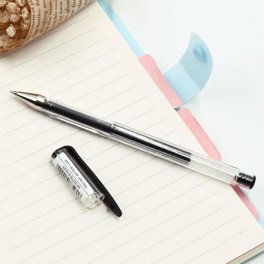 日本三菱（Uni）UM-100学生用中性笔签字笔黑色(替芯UMR-5)0.5mm10支装原装进口 商品图2