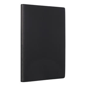 晨光(M&G)文具B5/124页黑色皮面笔记本 商务办公记事本 会议记录本日记本笔记本子 单本装APY4K380