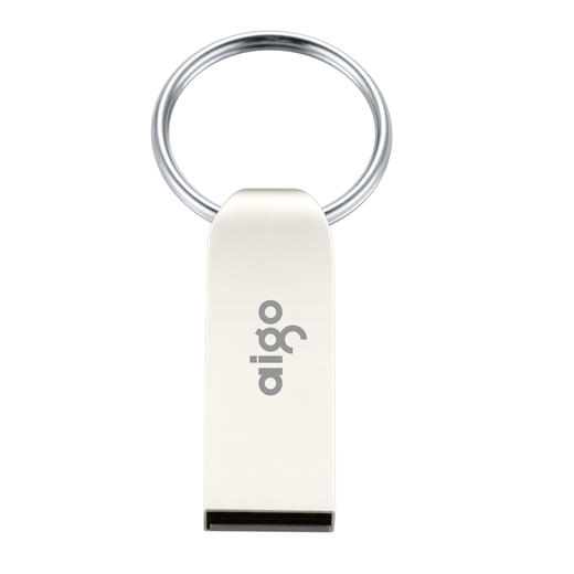 爱国者（aigo）8GB USB2.0 U盘 U268迷你款 银色 金属车载U盘 商品图0