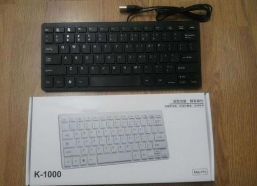 *【键盘】K1000超薄时尚巧克力小键盘笔记本键盘|迷你平面USB键盘 商品图2