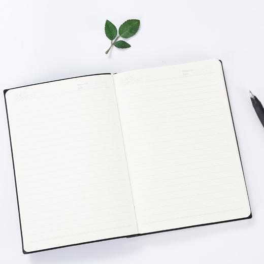 齐心(Comix) A5/98张软皮面文具笔记本子创意斜绑带记事本日记本 黑色 ECC5851 商品图4