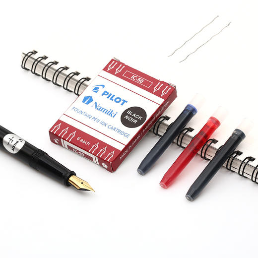 日本百乐（PILOT）6支装 黑色 IC-50 钢笔墨囊 一次性墨胆原装进口 商品图3