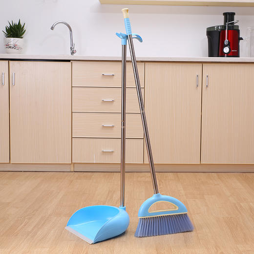 雅高 扫把 扫帚畚箕超值2件套装 天空蓝 商品图2