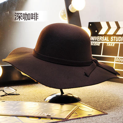 YB-00001111英伦休闲百搭黑色圆顶礼帽 商品图2