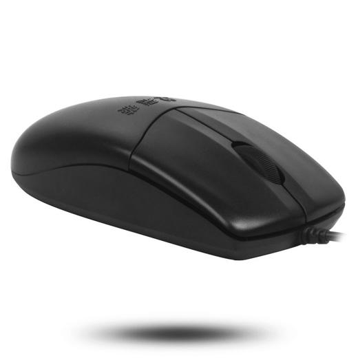 双飞燕（A4TECH) OP-520NU 鼠标 有线鼠标 办公鼠标 便携鼠标 对称鼠标 黑色 自营 商品图1