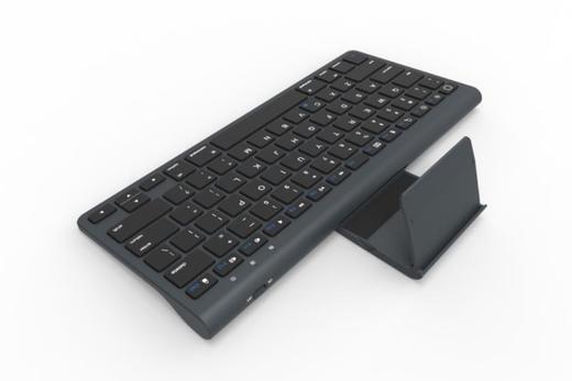 。【键盘】剪刀脚蓝牙键盘带支撑 11寸三系统通用蓝牙键盘 商品图2