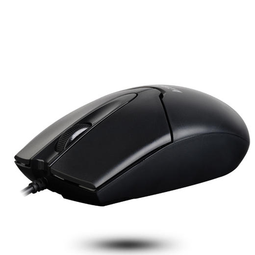 双飞燕（A4TECH) OP-550NU 鼠标 有线鼠标 办公鼠标 便携鼠标 对称鼠标 黑色 商品图1