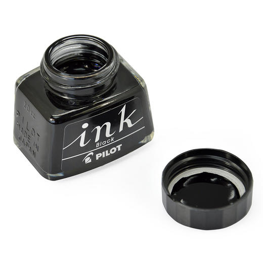 日本百乐（PILOT）非碳素墨水 不堵笔钢笔墨水30ml 黑色INK-30-B原装进口 商品图1